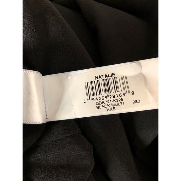 Dress The Population Natalie Dress Long Sleeve Stretch Tweed Black NWT Size XXS - Picture 9 of 11